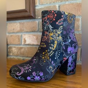 Embroidered booties